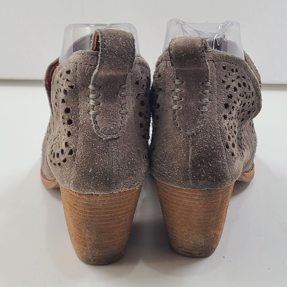 Jeffrey Campbell Rosalee Bootie Suede Women's Size 9 Lasercut Pattern Boho Fall - Picture 4 of 11